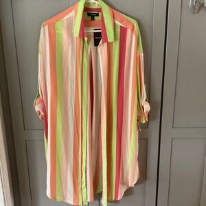 Torrid Open Front Shirt Kimono NWT